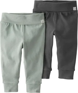 little planet by carter's Baby 2-Pack Joggers Made with Organic Cotton