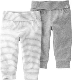 little planet by carter's Baby 2-Pack Joggers Made with Organic Cotton