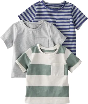 little planet by carter's Baby 3-Pack Tops Made with Organic Cotton