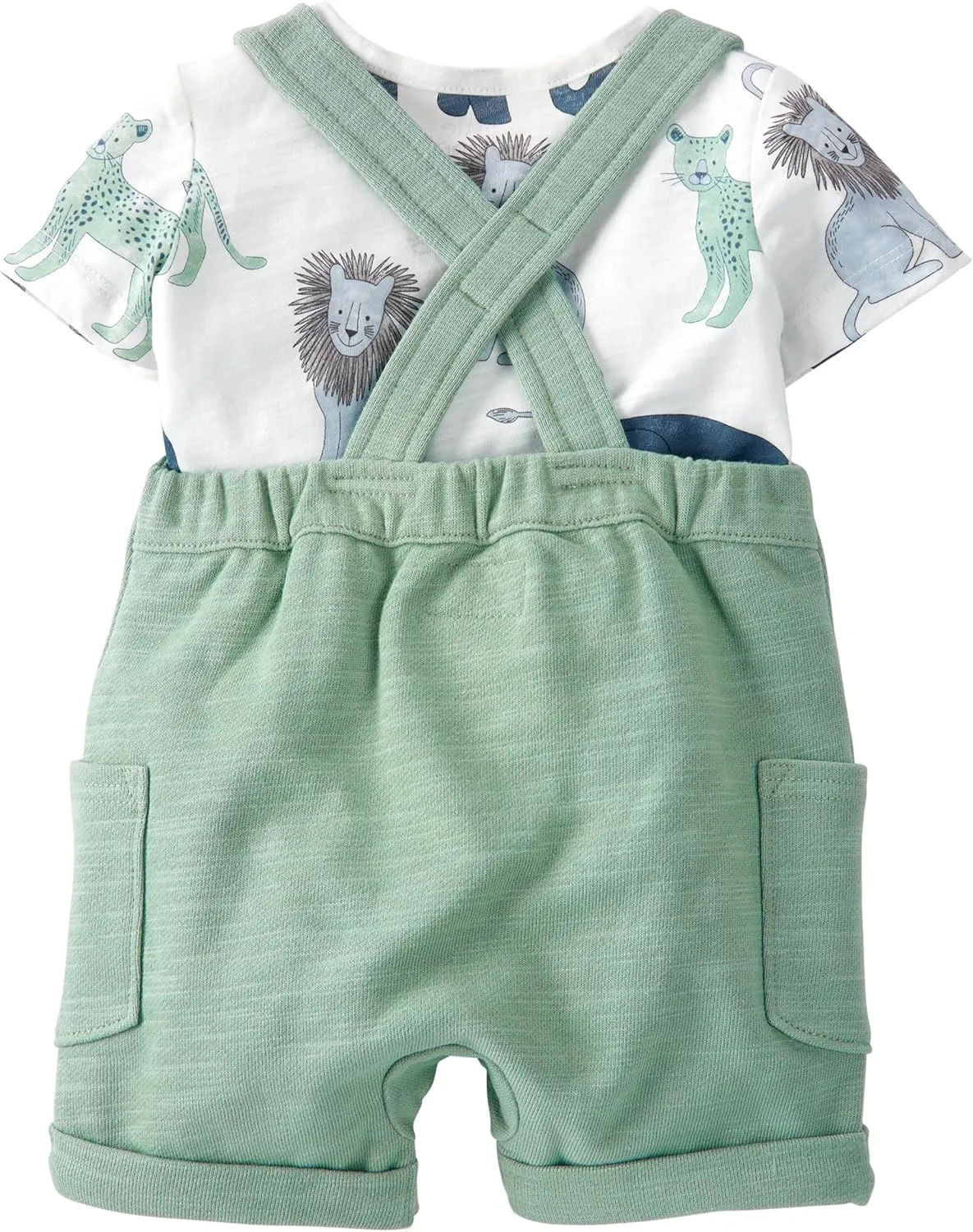 little planet by carter's unisex-baby 2-piece Organic Cotton Overall Set