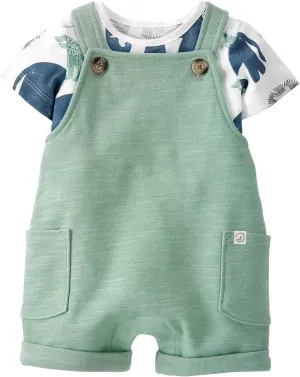 little planet by carter's unisex-baby 2-piece Organic Cotton Overall Set