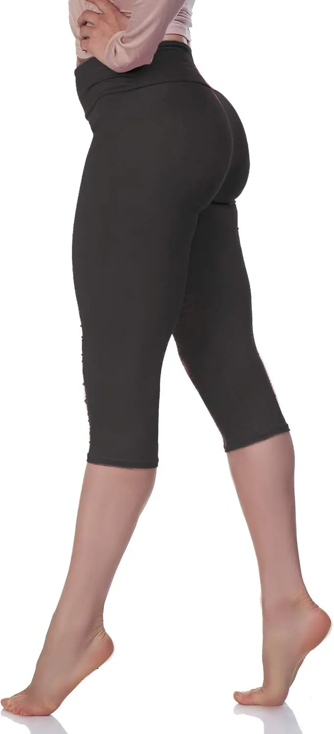 LMB Women’s Soft Stretch Leggings Regular/High Yoga Waist 20  Designs One Size