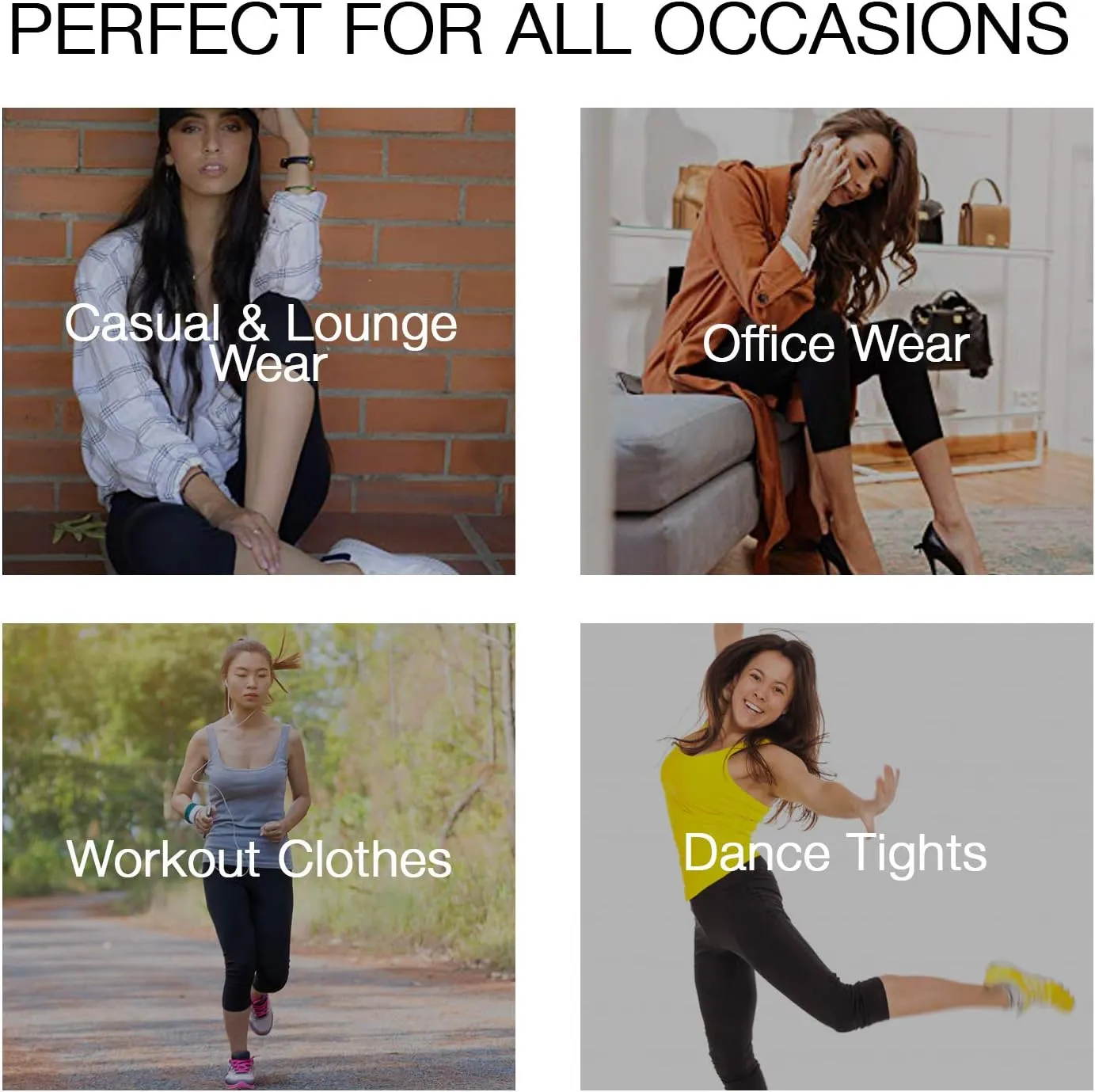 LMB Women’s Soft Stretch Leggings Regular/High Yoga Waist 20  Designs One Size