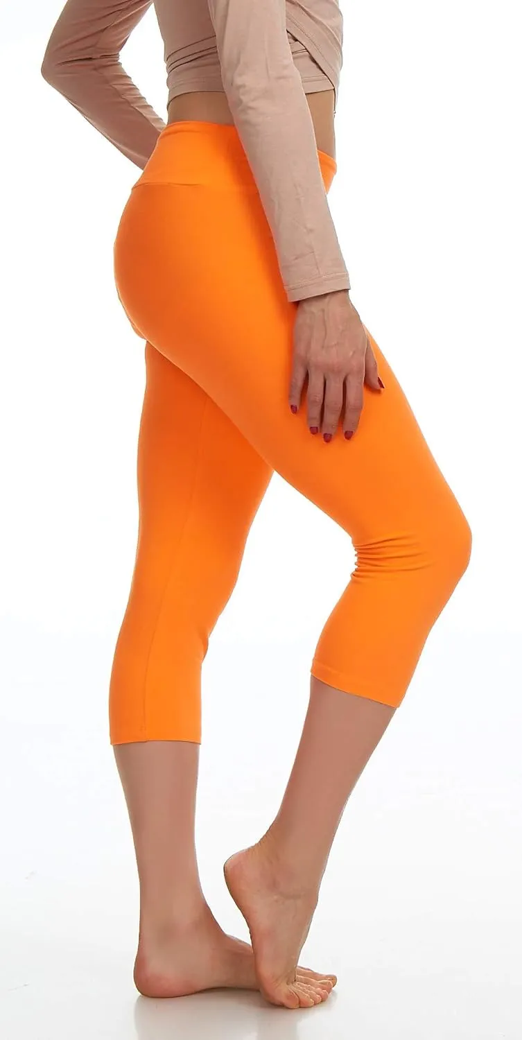 LMB Women’s Soft Stretch Leggings Regular/High Yoga Waist 20  Designs One Size