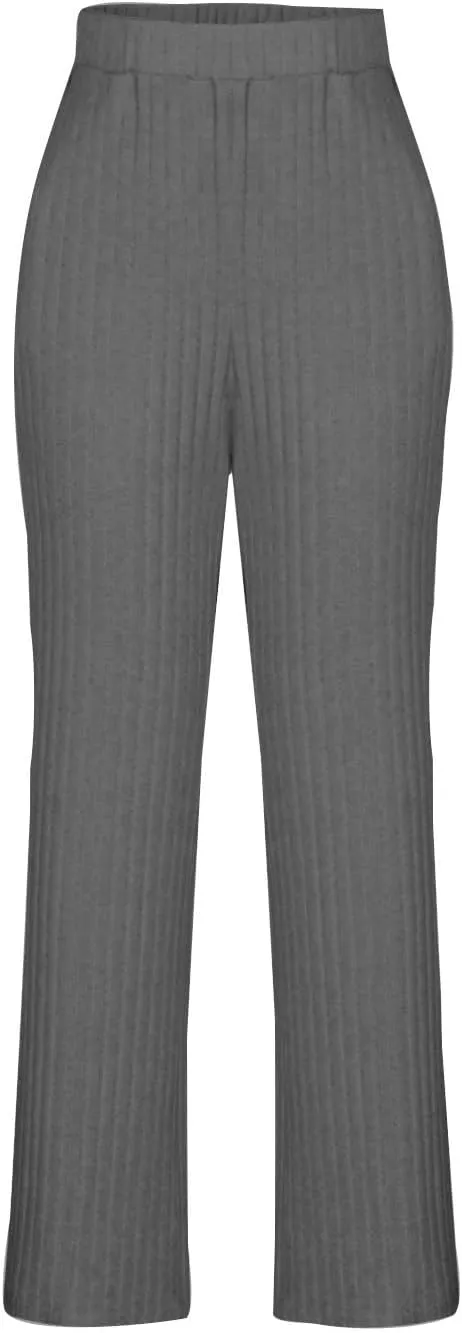 Lounge Sets Women 2 Piece Kint Outfits Comfy V Neck Tops and Pants Sets Casual Loungewear Baggy Airport Outfit