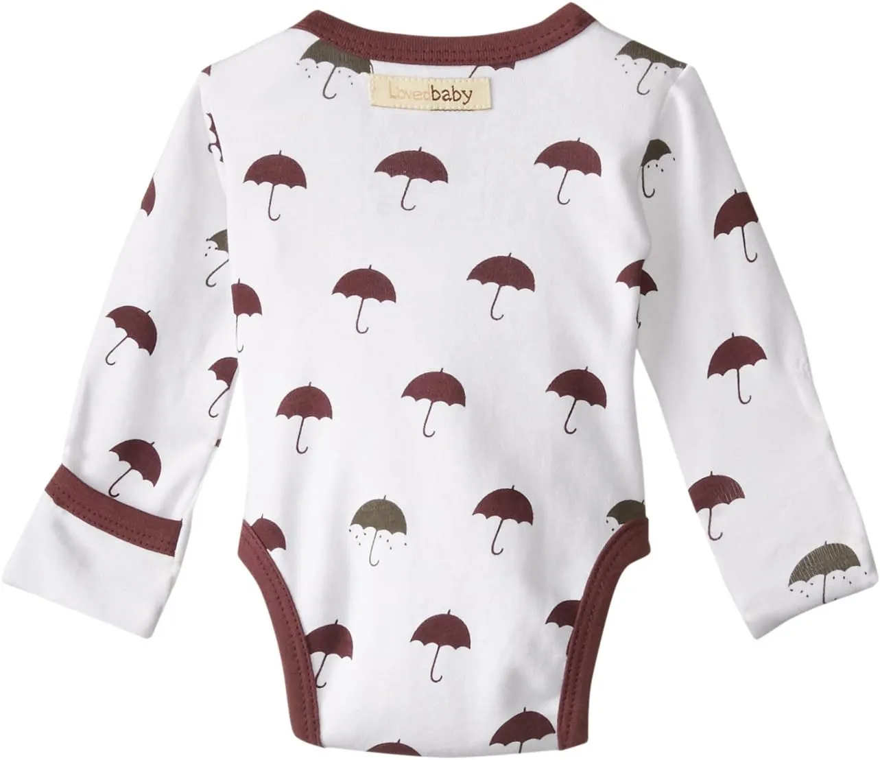 L'ovedbaby Organic Gloved-Sleeve Bodysuit