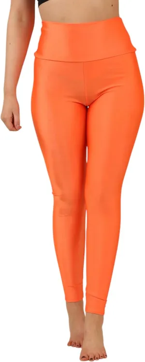 Loxdonz Women's Shiny Leggings High Waist Neon Leggings Disco Pants Yoga Sports Legging Tights