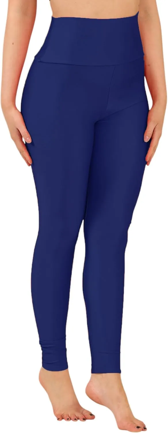 Loxdonz Women's Shiny Leggings High Waist Neon Leggings Disco Pants Yoga Sports Legging Tights