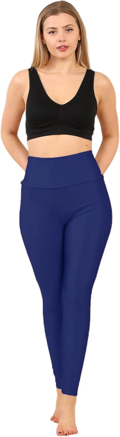 Loxdonz Women's Shiny Leggings High Waist Neon Leggings Disco Pants Yoga Sports Legging Tights