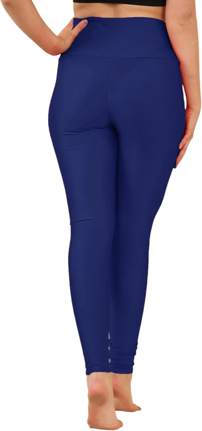 Loxdonz Women's Shiny Leggings High Waist Neon Leggings Disco Pants Yoga Sports Legging Tights
