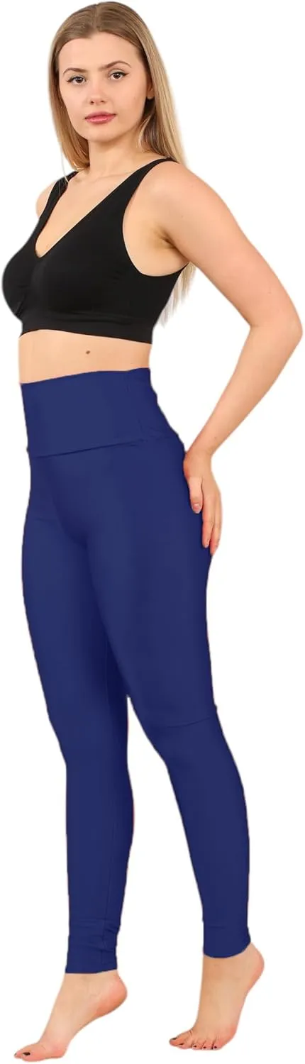 Loxdonz Women's Shiny Leggings High Waist Neon Leggings Disco Pants Yoga Sports Legging Tights