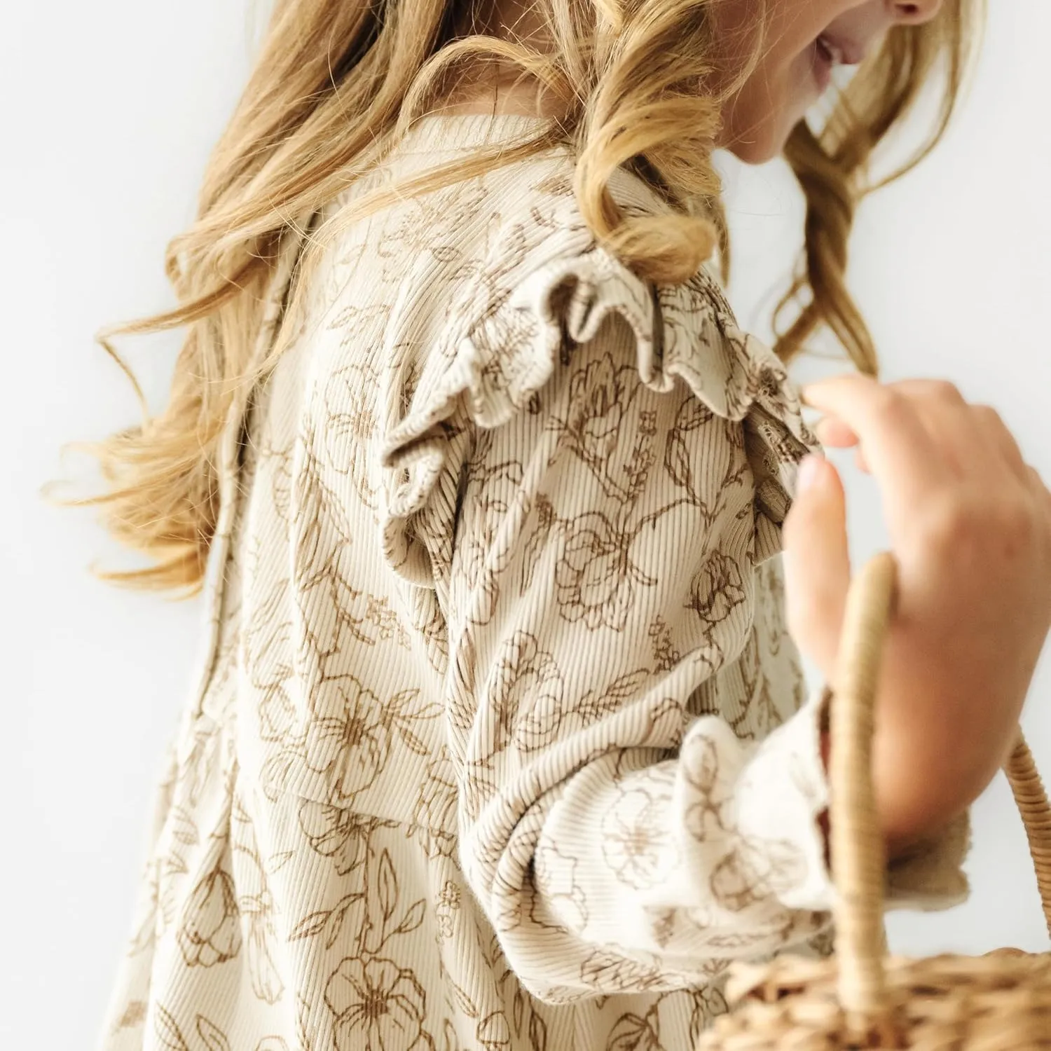 MakeMake Organics GOTS Organic Cotton Dress Girls Twirly Dress Play Party Holiday Dinner Toddler Baby Girl