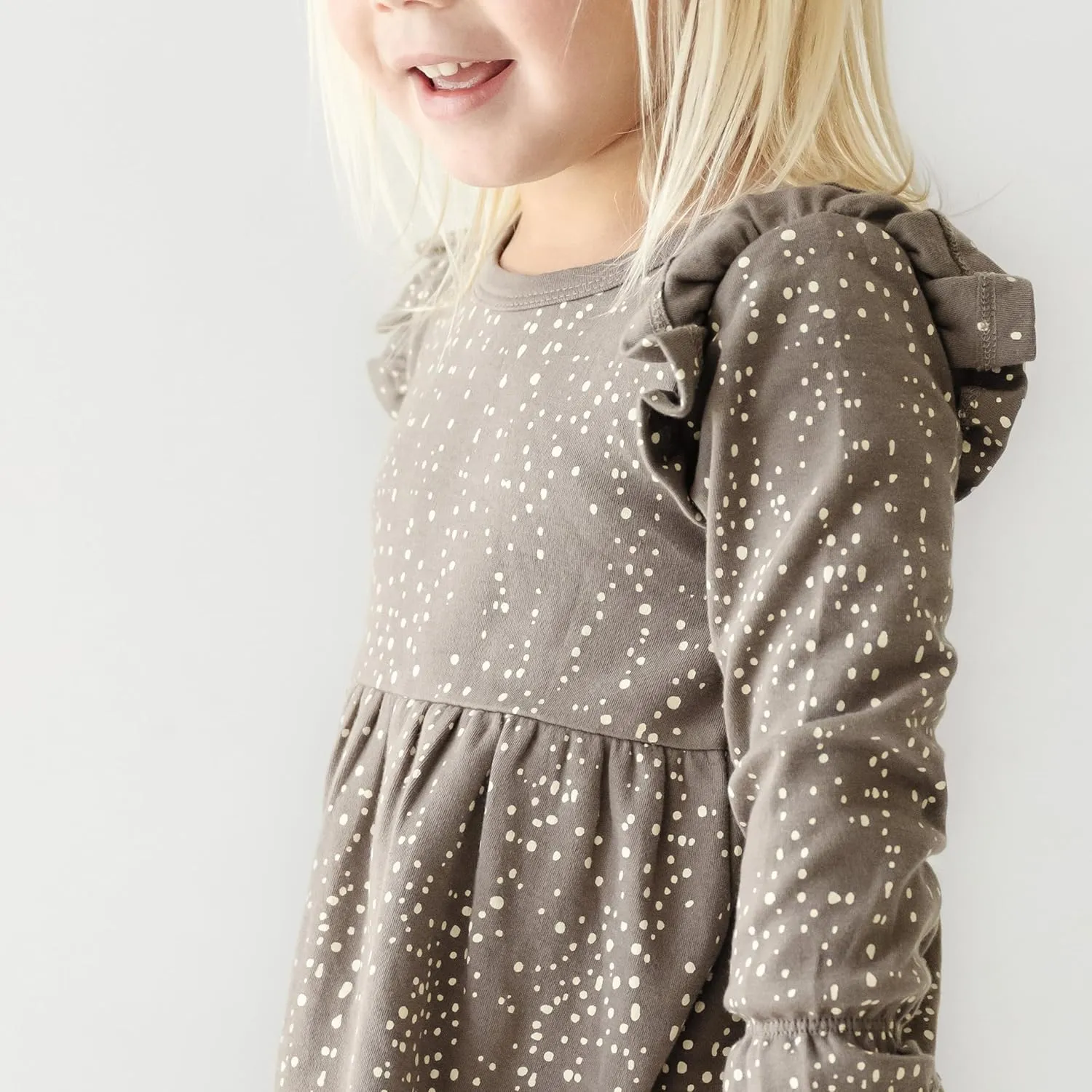 MakeMake Organics GOTS Organic Cotton Dress Girls Twirly Dress Play Party Holiday Dinner Toddler Baby Girl