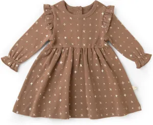 MakeMake Organics GOTS Organic Cotton Dress Girls Twirly Dress Play Party Holiday Dinner Toddler Baby Girl