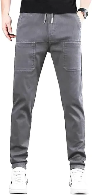 Manzera Mens Stretch Cargo Pants, Sirmale Mencomfy Multipants - High Stretch Multi-Pocket Durable Cargo Pants Men's