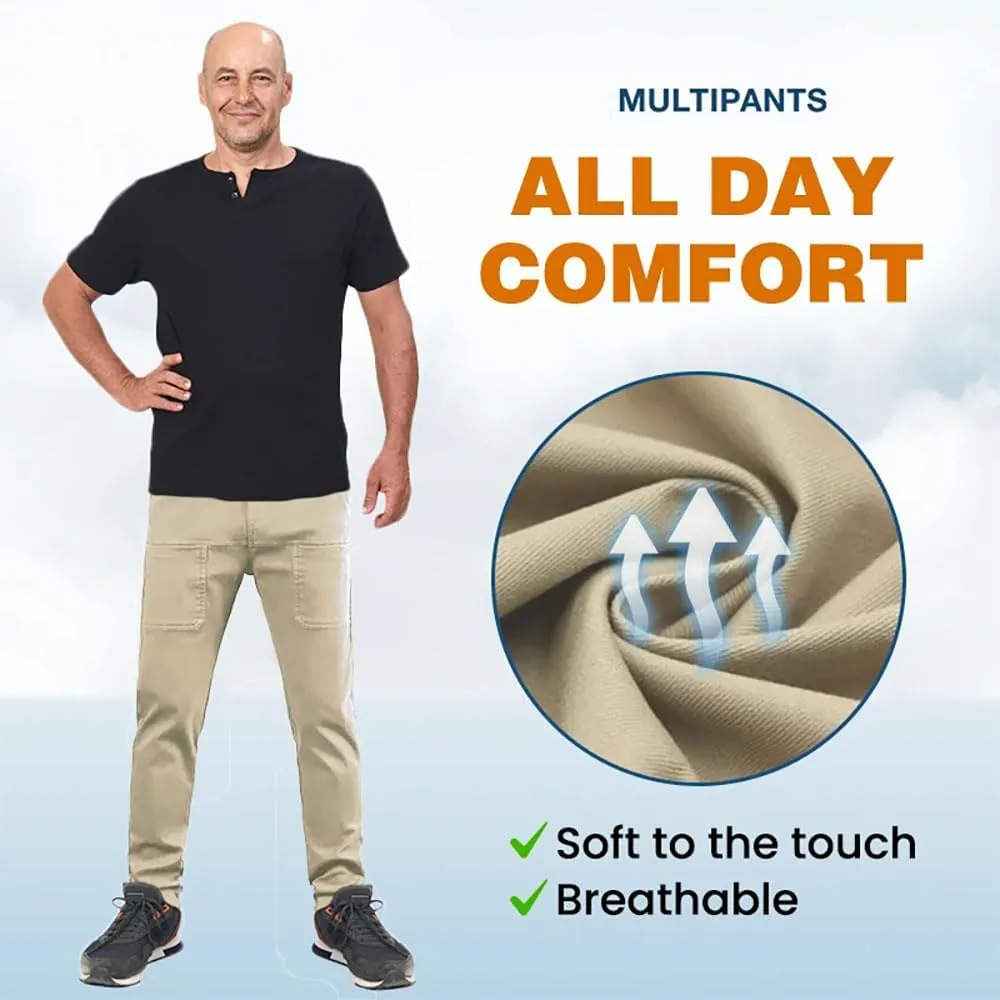 Manzera Stretch Cargo Pants High Stretch Multi-Pocket Durable Cargo Pants Lightweight Tactical Pant Hiking