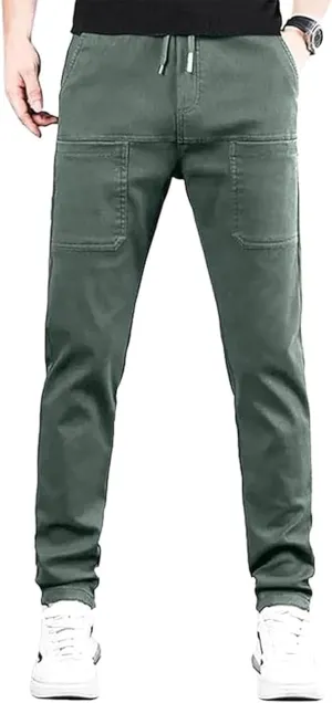 Manzera Stretch Cargo Pants, Multipants - High Stretch Multi-Pocket Durable Cargo Casual for Men