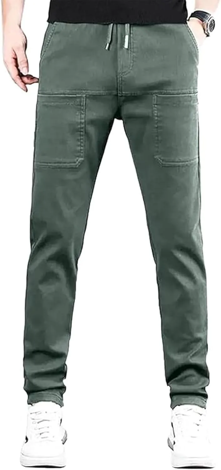 Manzera Stretch Cargo Pants, Multipants - High Stretch Multi-Pocket Durable Cargo Casual for Men