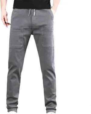 Manzera Stretch Cargo Pants,High Stretch Multi-Pocket Durable Cargo Pants,Casual Solid Color Straight Leg Pants