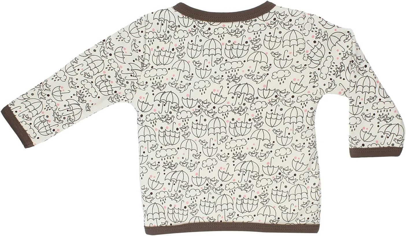 Maple Clothing Organic Cotton Baby Kimono Long Sleeve Bodysuit GOTS Certified
