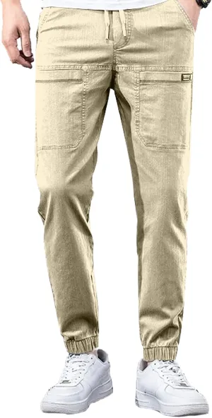 Men Comfy Cargo Pants Stretch, High Stretch Multi-Pocket Durable Cargo Pants, Breathable, High Elasticity