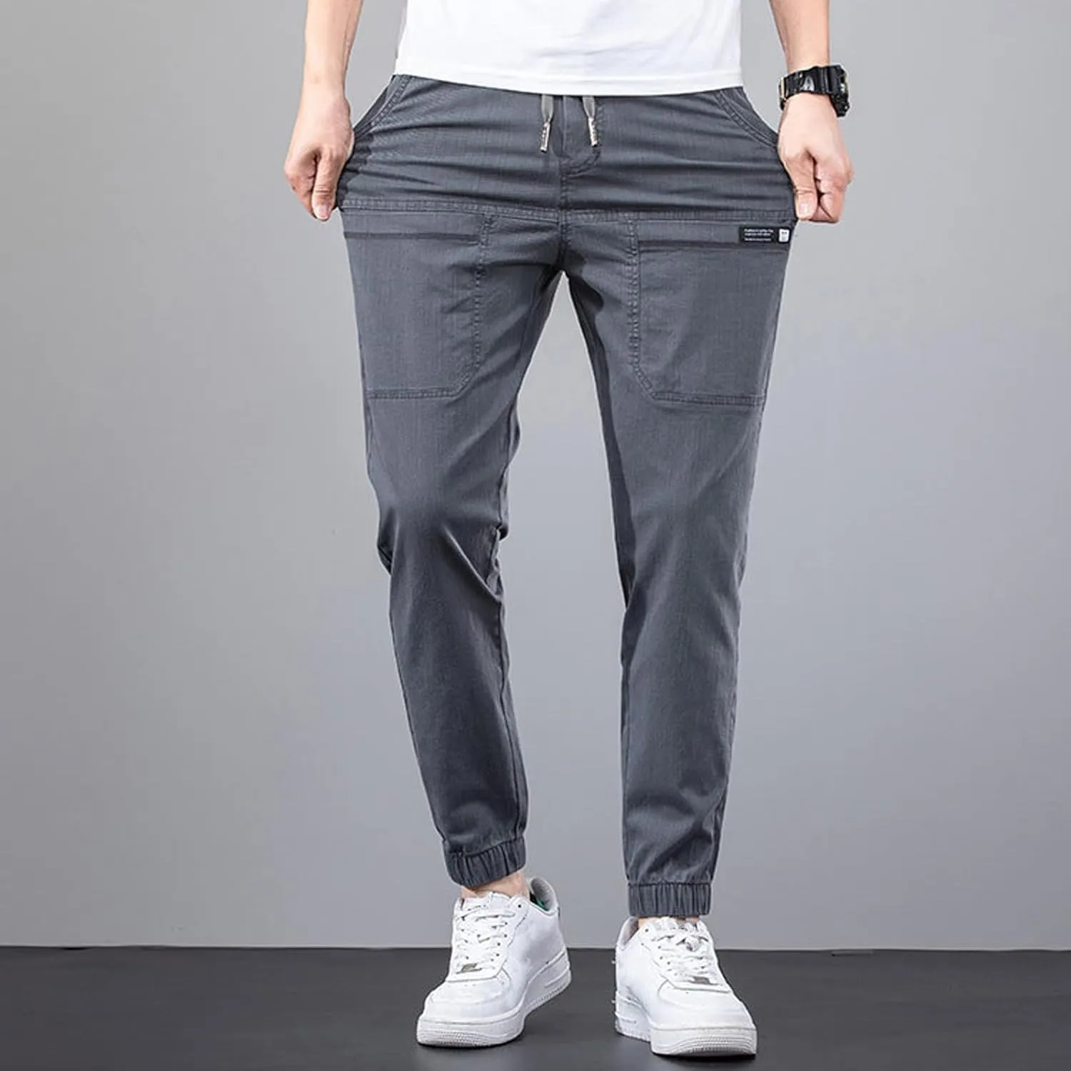 Men Comfy Cargo Pants Stretch, High Stretch Multi-Pocket Durable Cargo Pants, Breathable, High Elasticity