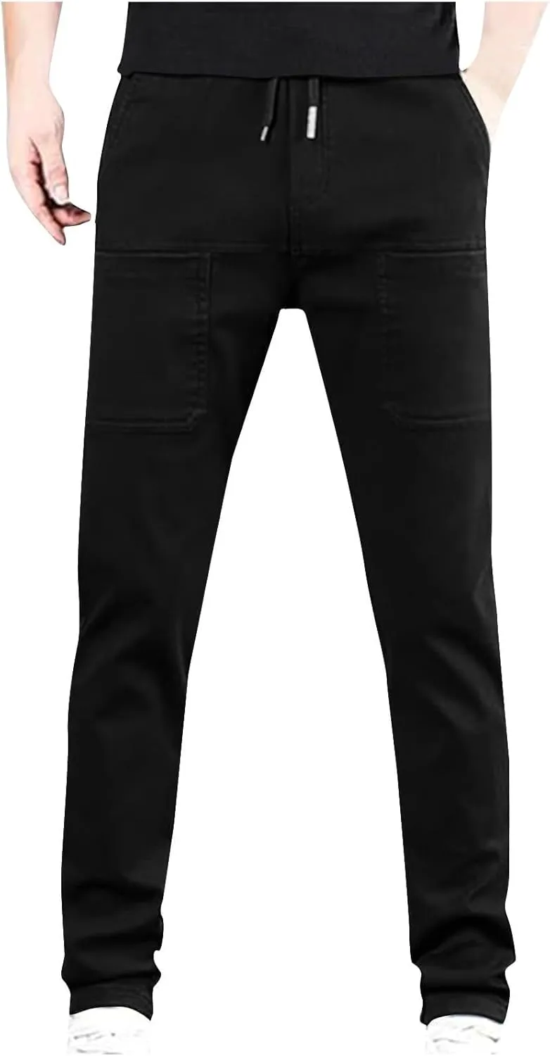 Mencomfy Cargo Pants, High Stretch Multi-Pocket Durable Cargo Pants Comfort Fit Stretch Cargo Pant, Waterproof Cargos Pant