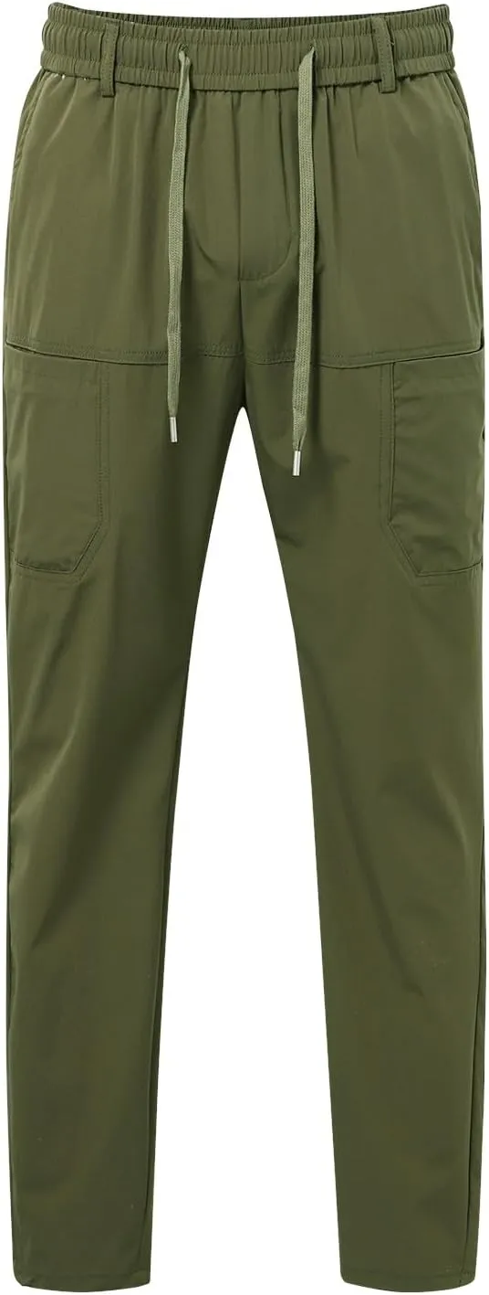 Mencomfy Cargo Pants Multipants - High Stretch Multi-Pocket Durable Cargo Pants Comfort Fit Stretch Cargo Pant