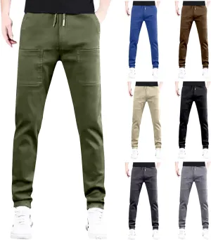 Mencomfy Cargo Pants Multipants - High Stretch Multi-Pocket Durable Cargo Pants Comfort Fit Stretch Cargo Pant