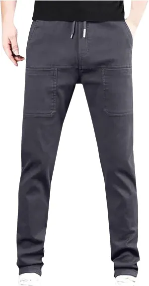 Mencomfy Cargo Pants Multipants - High Stretch Multi Pocket Durable Cargo Pants for Men Comfort Cargo Hiking Pant