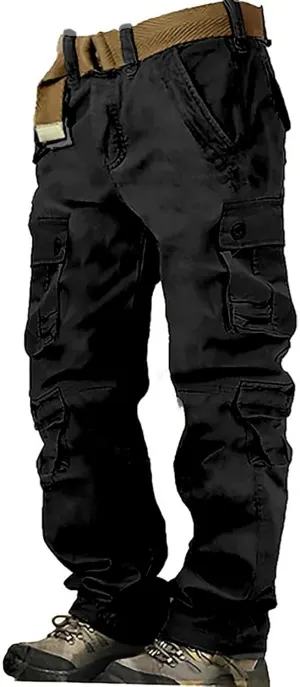 Mens Black Cargo Pants 6 Full Men's Cargo Cargo Pocket Men's Pants Sweats for Men Lightweight Sweatpants Men Mens