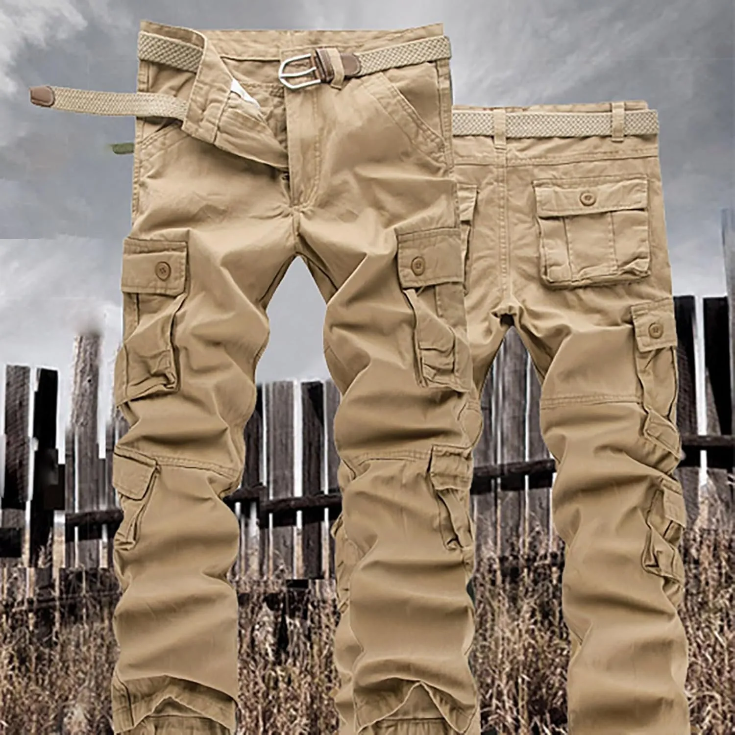 Mens Black Cargo Pants 6 Full Men's Cargo Cargo Pocket Men's Pants Sweats for Men Lightweight Sweatpants Men Mens