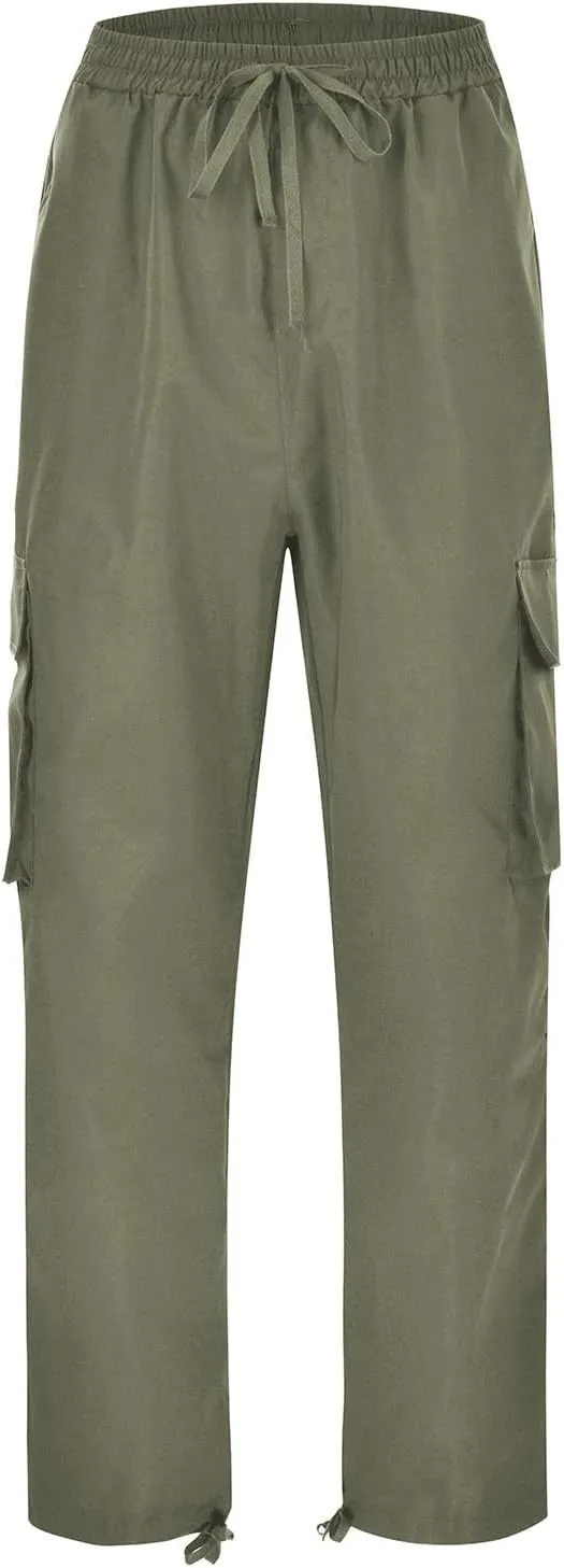 Men's Cargo Casual Sweatpants Multi-Pocket Durable Cargo Pants Casual Baggy Cargo Work Travel Pants Loose Fit Pants