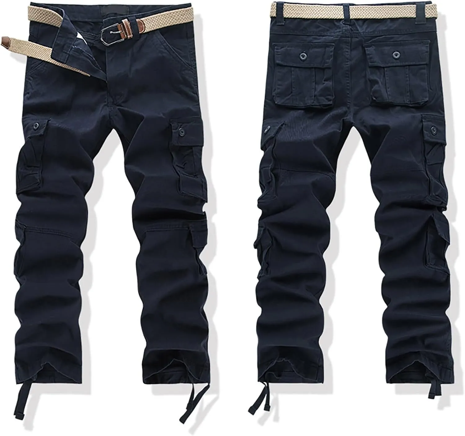 Mens Cargo Pant Mens Cargo Trousers Cotton Heavy Duty Multi Pockets Work Wear Outdoor Camping Pantalones Cargo Hombre