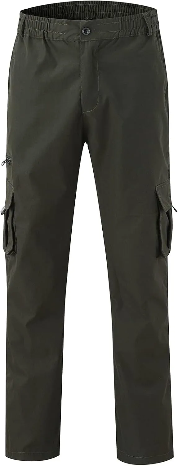 Men's Cargo Pants Casual Straight Sports Pant Outdoor Relaxed Fit Cargo Trouser Multi Pockets Cargo Trousers for Men
