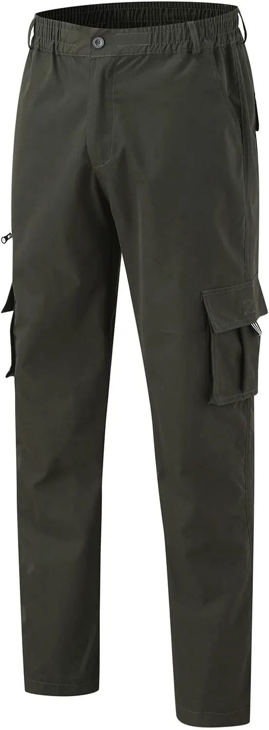 Men's Cargo Pants Casual Straight Sports Pant Outdoor Relaxed Fit Cargo Trouser Multi Pockets Cargo Trousers for Men