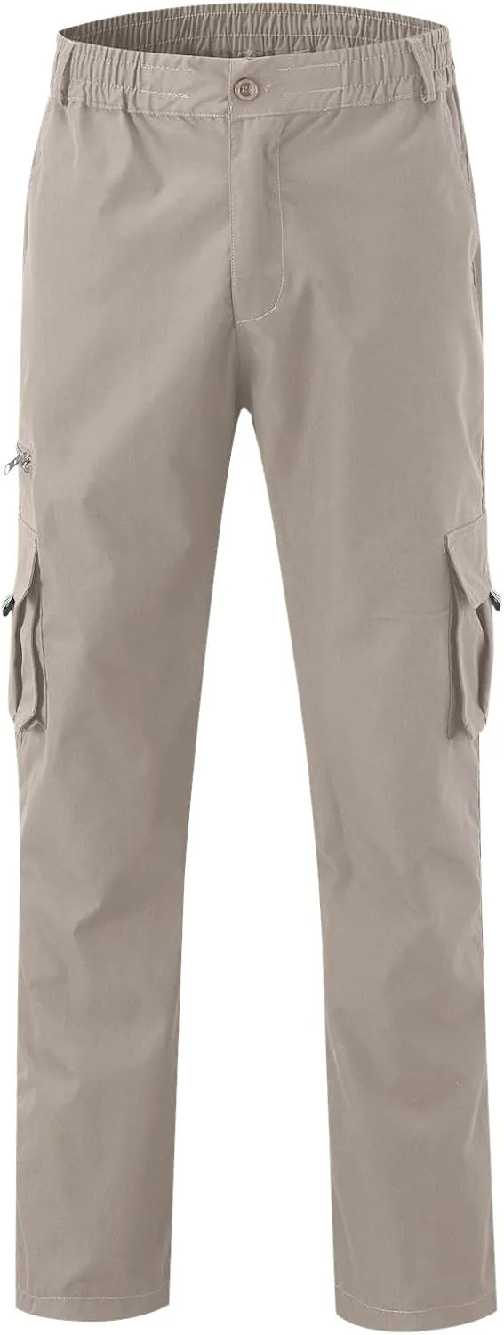 Mens Cargo Pants Print Cargo Pants Drawstring Stretch Elastic Waist Tapered Trousers Cotton Drawstring Chino Cargo Trousers