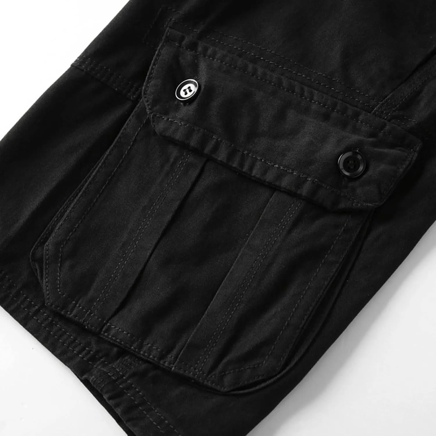 Men's Cargo Shorts Classic Casual Relaxed Fit Shorts Below Knee Length Multi Pocket 3/4 Capri Pants