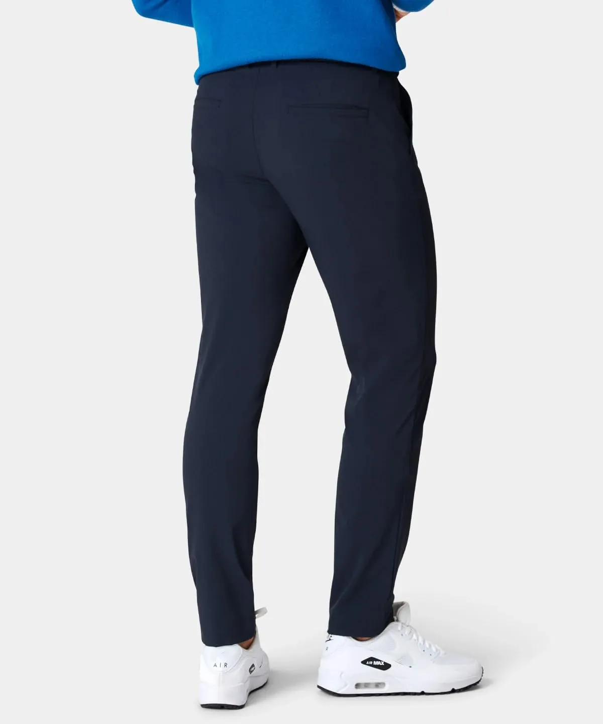 Men's Classic-Fit Stretch Golf Pant Stretch White Slim Fit Lightweight Work Casual Trousers