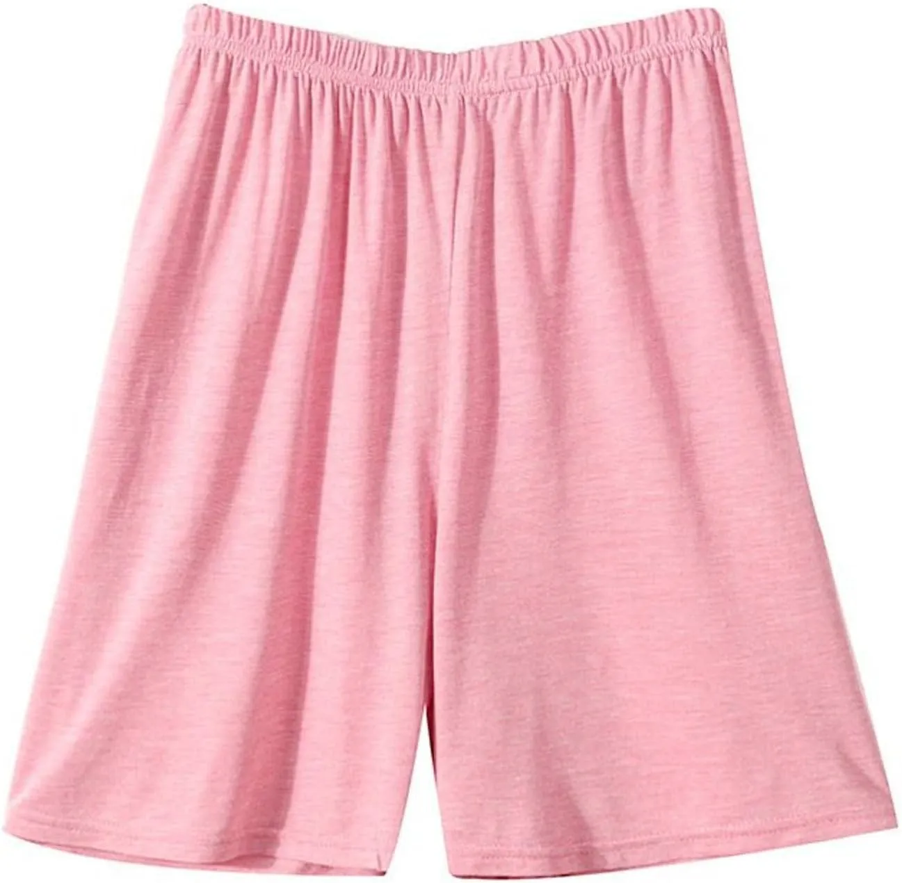 Men's Cotton Pajamas Shorts Pjs Mid-Waist Summer Lightweight Lounge Cool Sleeping Elastic Waisted Loose Fit