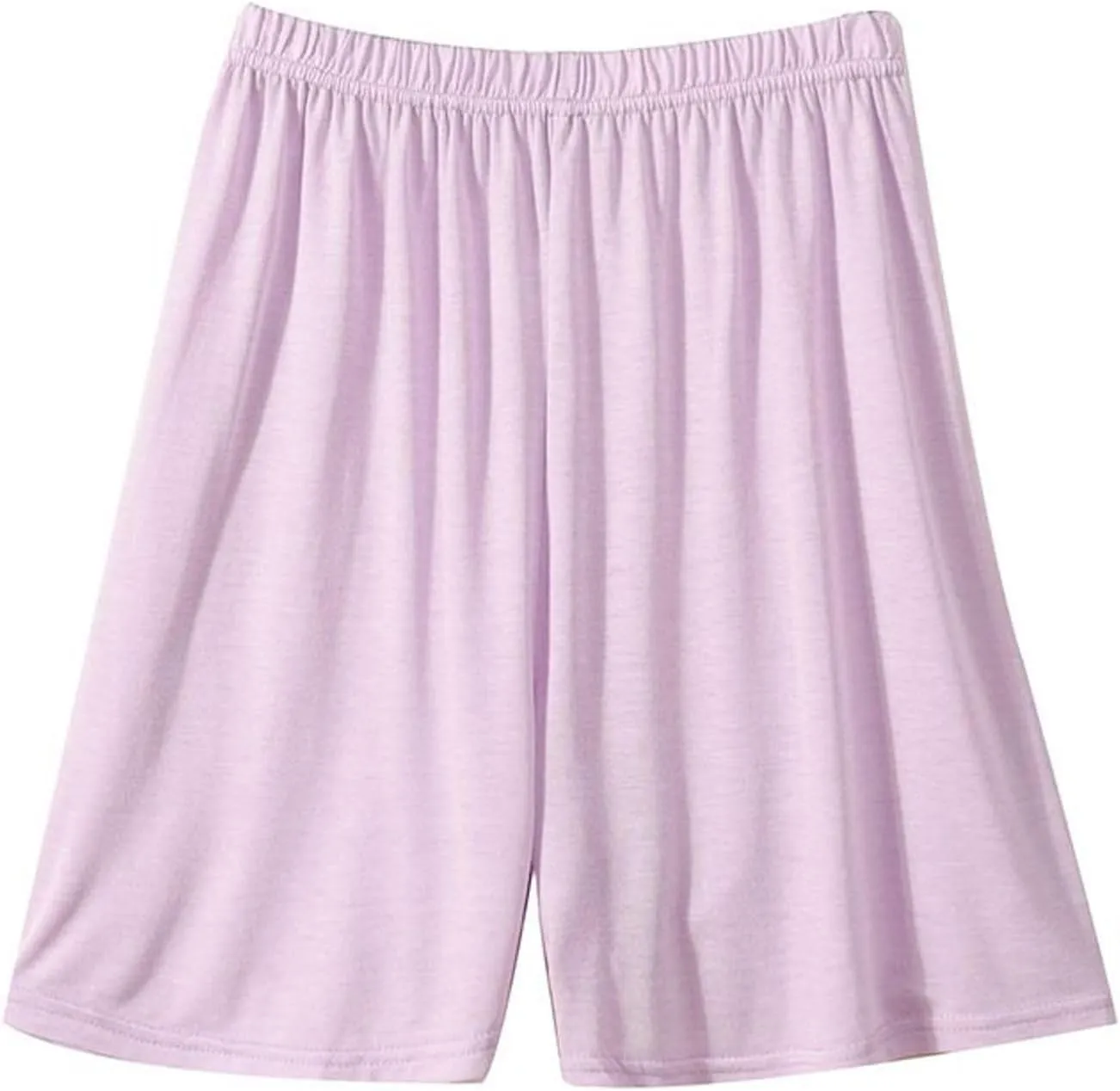 Men's Cotton Pajamas Shorts Pjs Mid-Waist Summer Lightweight Lounge Cool Sleeping Elastic Waisted Loose Fit