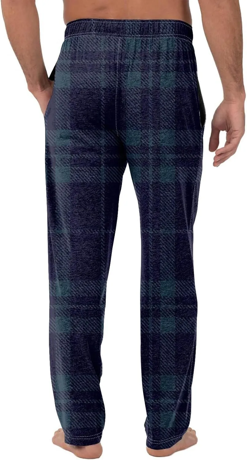 Mens Knitted Pj Pants Matching Christmas Pajamas for Family Casual Breathable Pj Pants Adjustable Drawstring Pants