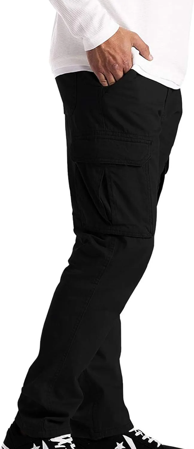 Mens Loose Cargo Pants Multi-Pocket Men's Trousers Tooling Solid Men's Pants Men's Cargo Jogger Sweatpants Cargo