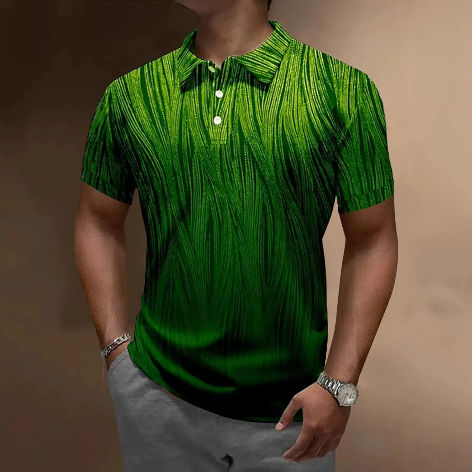 Men's Shirts Short Sleeve O Neck Printed Lightweight Regular Fit Workout Tees True Comfort Fashion Tops
