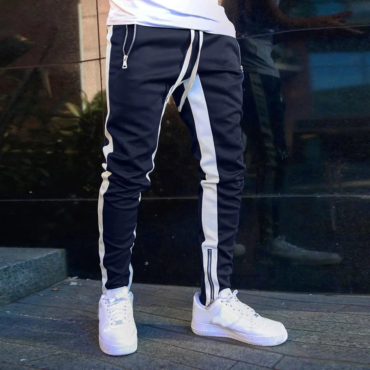 Mens Workout Cargo Sweatpants Cargo Outdoor Cargo Lightweight Mens Work Pants with Multi-Pocket Mens Wild Cargo Pants