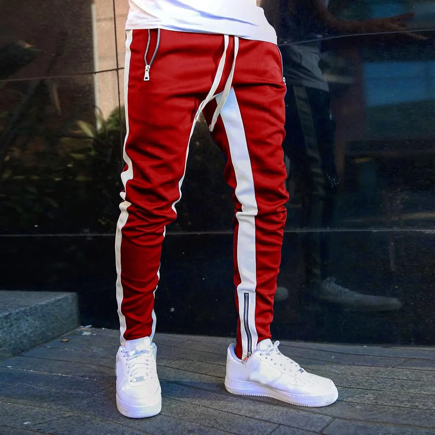 Mens Workout Cargo Sweatpants Cargo Outdoor Cargo Lightweight Mens Work Pants with Multi-Pocket Mens Wild Cargo Pants