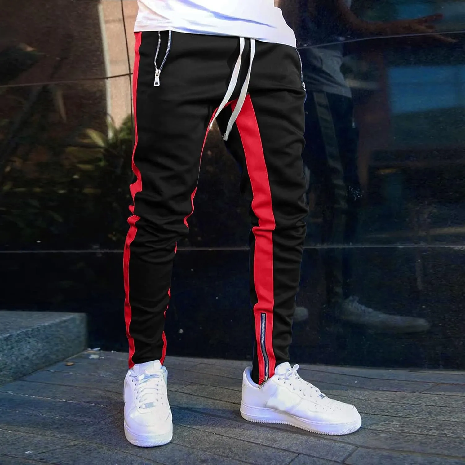 Mens Workout Cargo Sweatpants Cargo Outdoor Cargo Lightweight Mens Work Pants with Multi-Pocket Mens Wild Cargo Pants