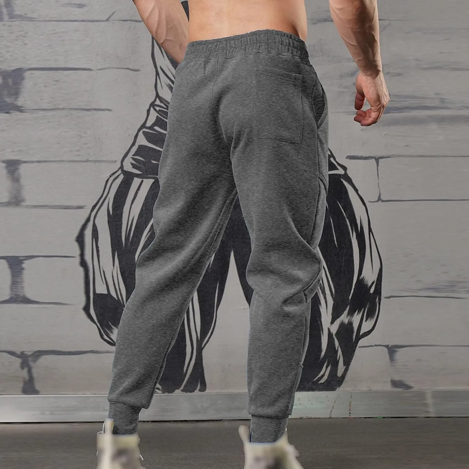 Mens Workout Cargo Sweatpants Straight Stretch Twill Cargo Pants Men's Wild Cargo Pants Sweatpants Active Soft Fleece