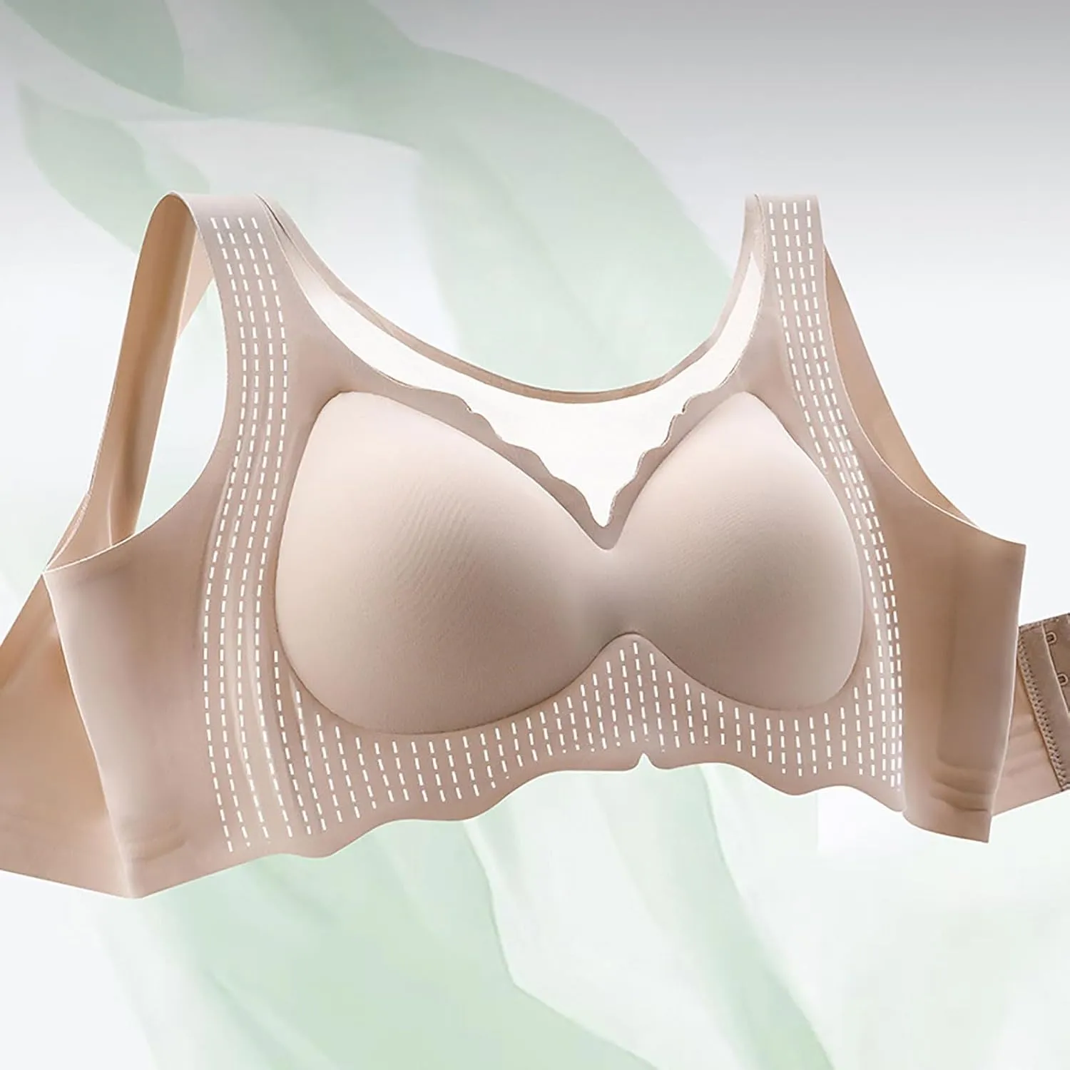 Minimizer Bras for Women,Full Coverage No Underwire Bra Push Up Comfor Lace Bralatte for T Shirt Soft Supportive Everyday Bra