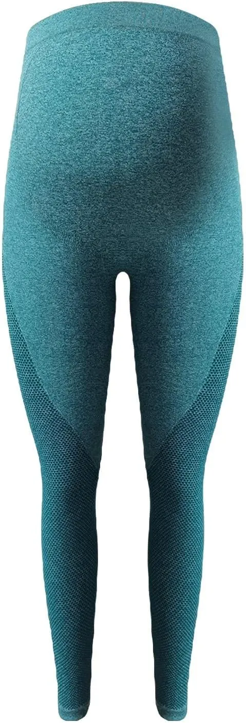 Miyaomn Womens Athletic Soft Maternity Leggings Over The Belly Non-See-Through Workout Pregnancy Yoga Pants Activewear Tights